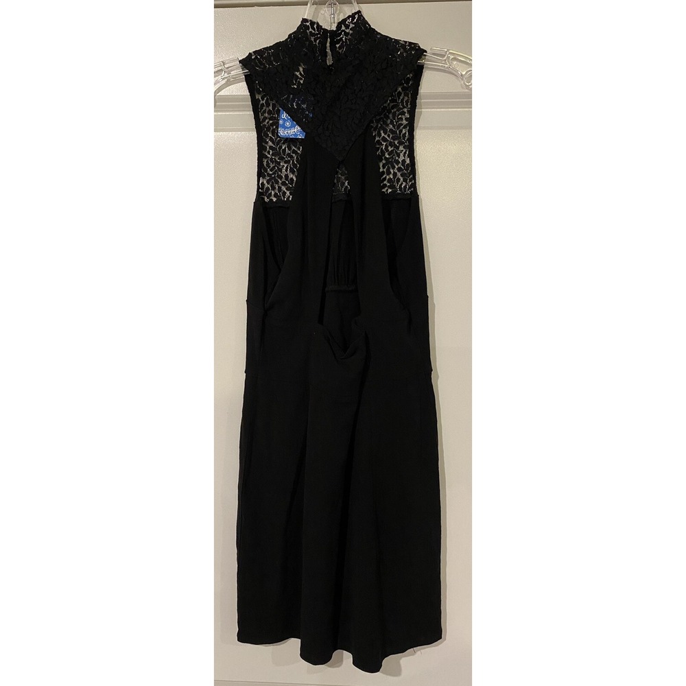 Free People Intimately One Adella Slip Woman Mini Lace Dress in Black S NWT $88 - Picture 2 of 12